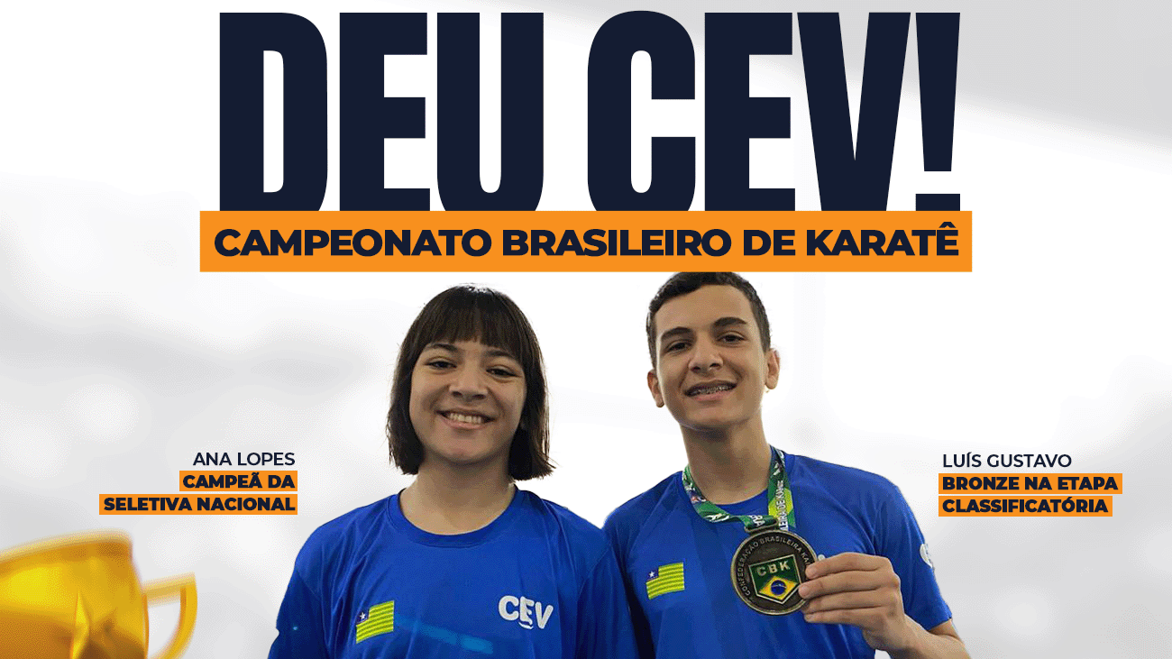 Alunos do CEV são destaques em competição nacional de Karatê