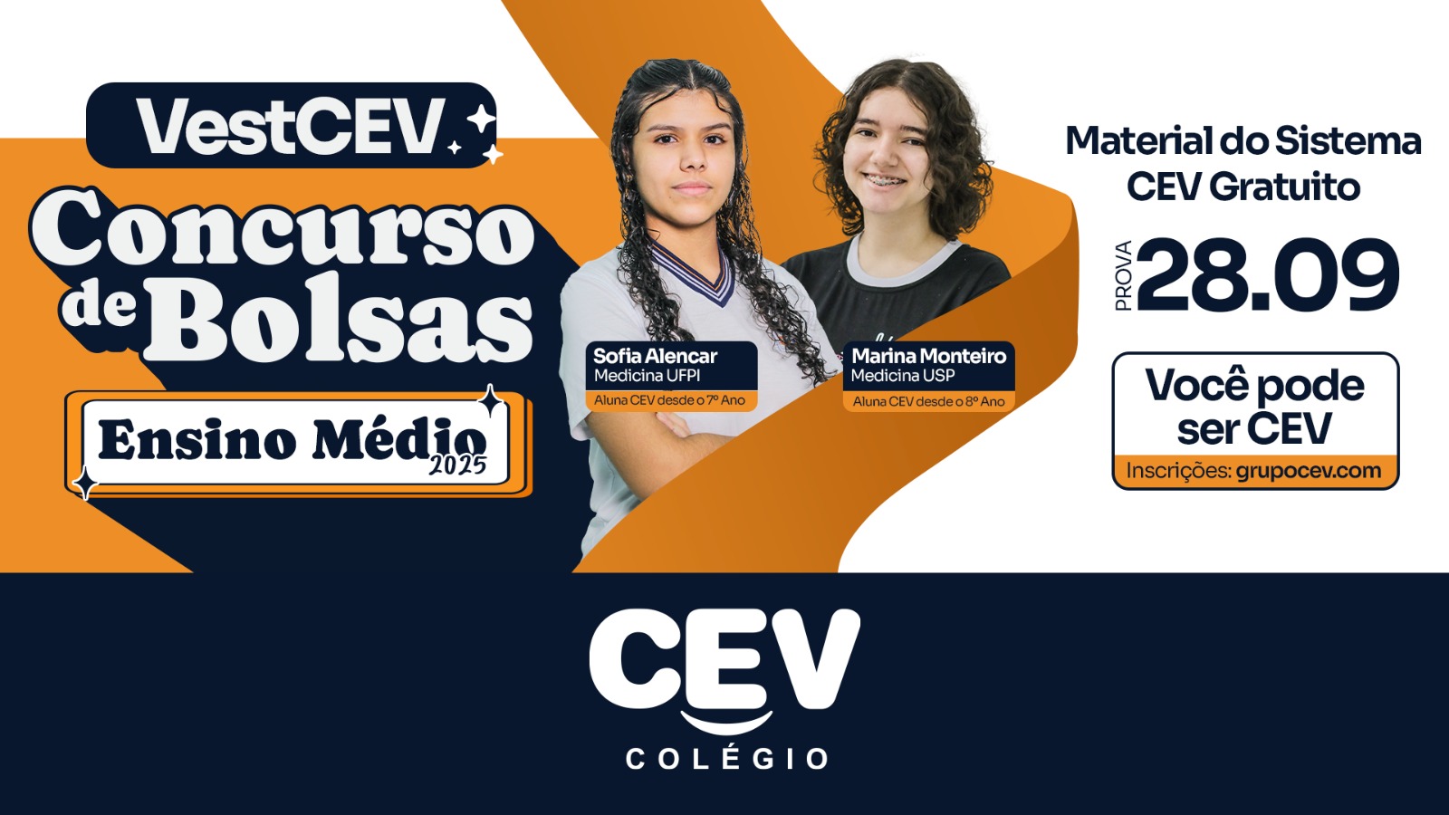 VestCEV – Inscrições continuam abertas para o Concurso de Bolsas 