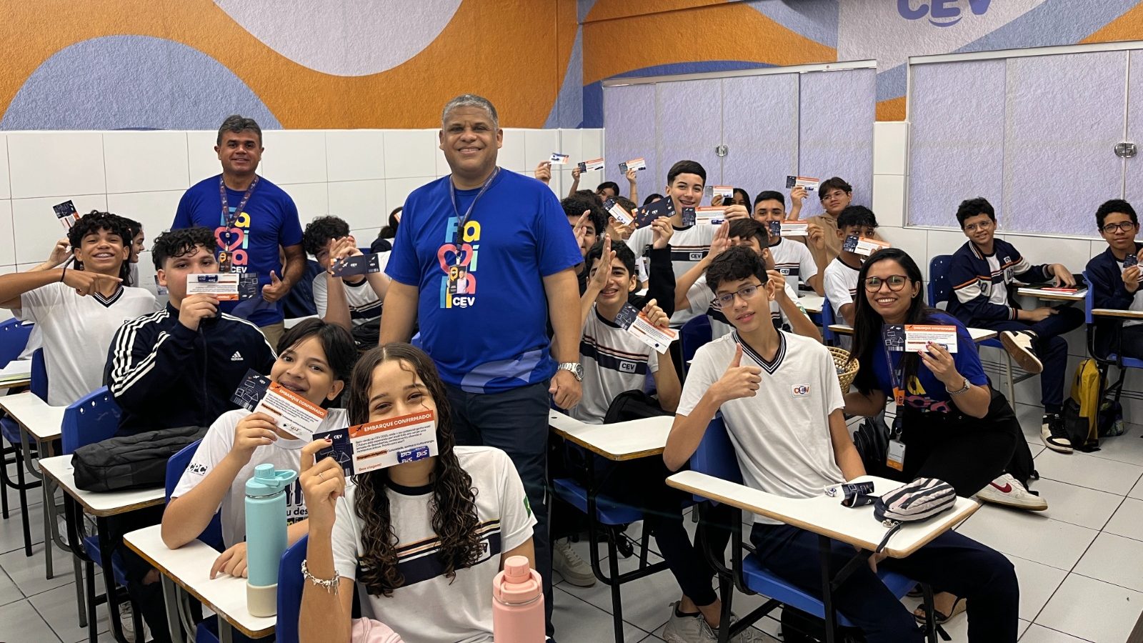 Início das aulas no CEV Colégio tem acolhida divertida e programação para cada turma