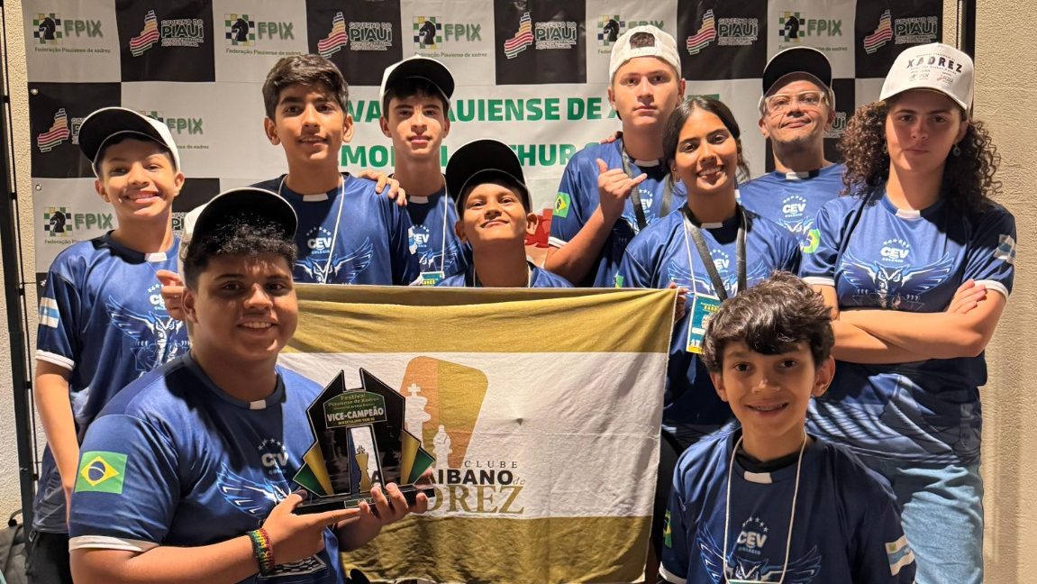 Talentos do CEV Colégio são premiados na final do Festival Piauiense de Xadrez
