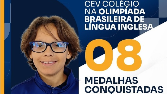Alunos do CEV Colégio conquistam oito medalhas na Olimpíada Brasileira de Língua Inglesa