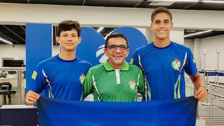 Gustavo Revil e José Willian foram destaque no Vôlei de Praia dos Jogos da Juventude