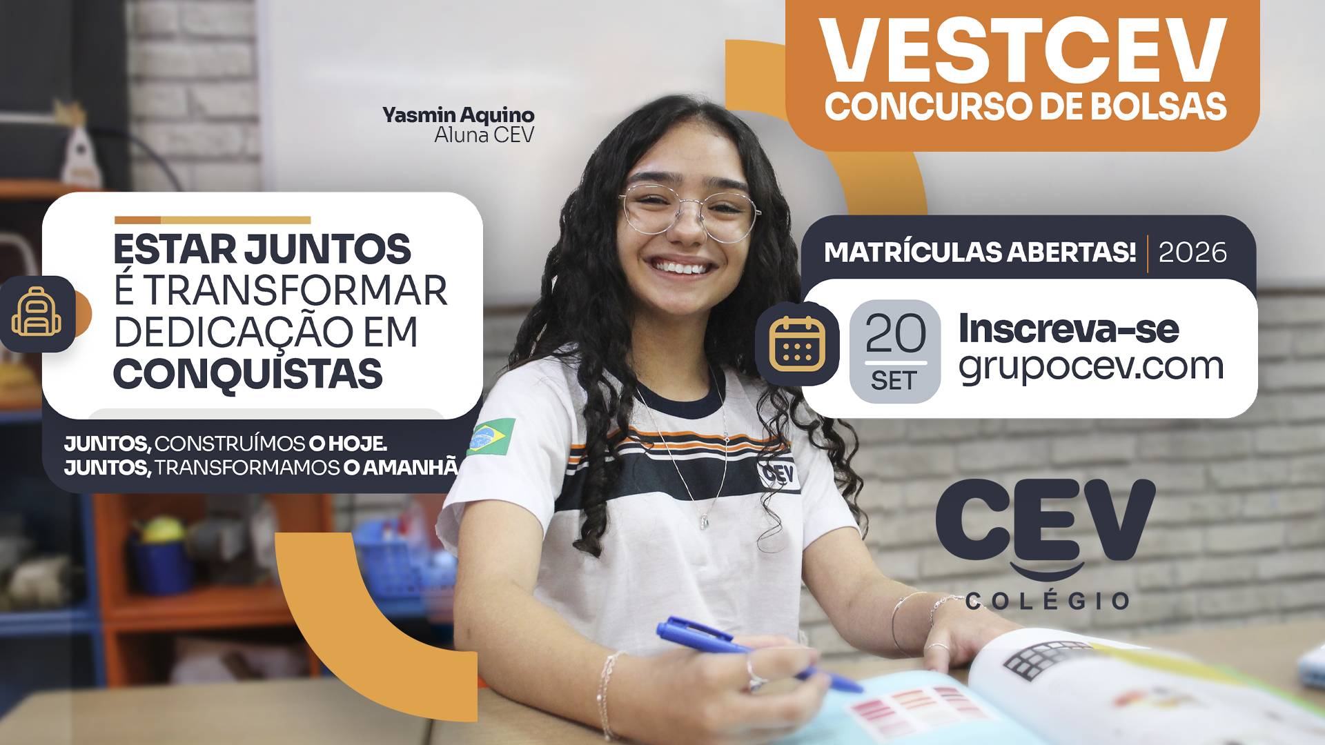 VestCEV 2026 –  Concurso de Bolsas para o Ensino Médio –  Inscrições abertas