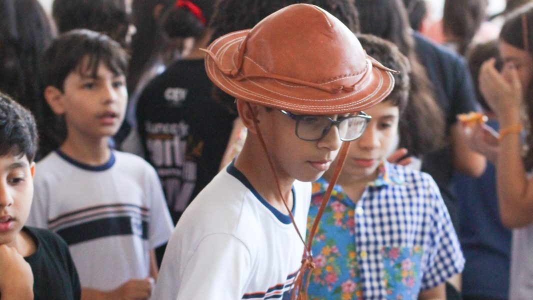 Intervalo das aulas é animado com programação típica das festas juninas